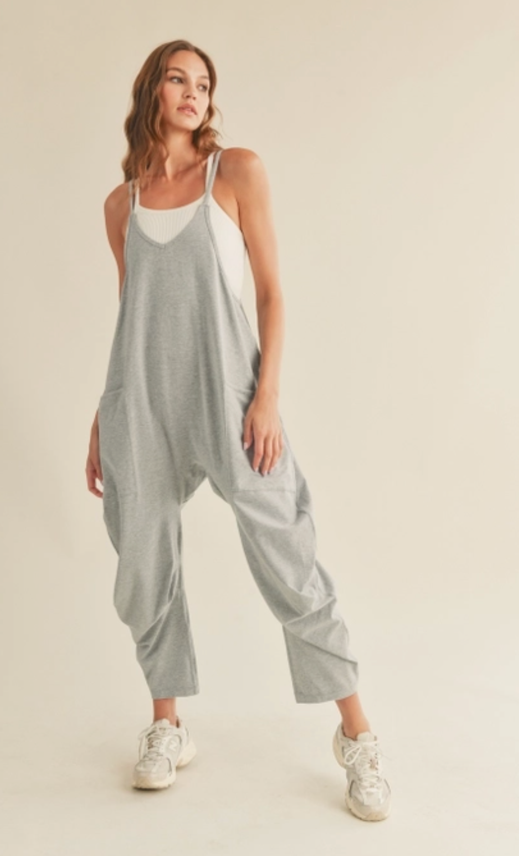 Grey Soft Lounge Jumpsuit